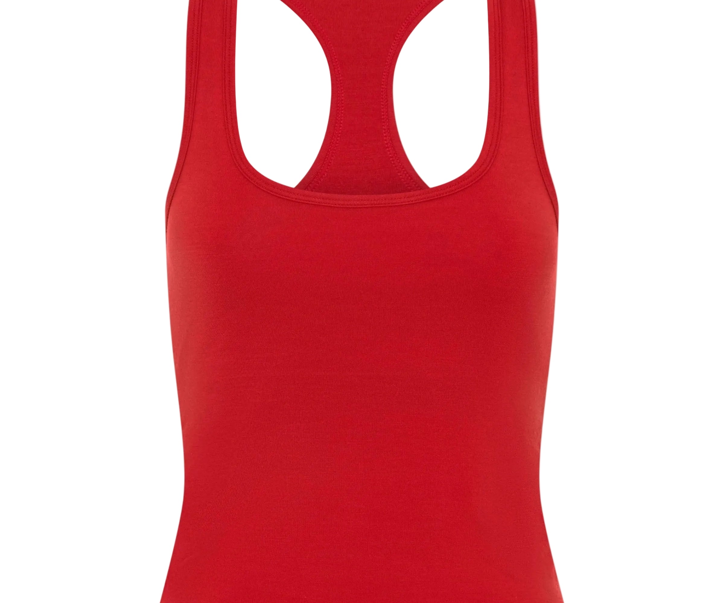 Estroni-classic-merino-tank-scarlet-red-everday-activewear