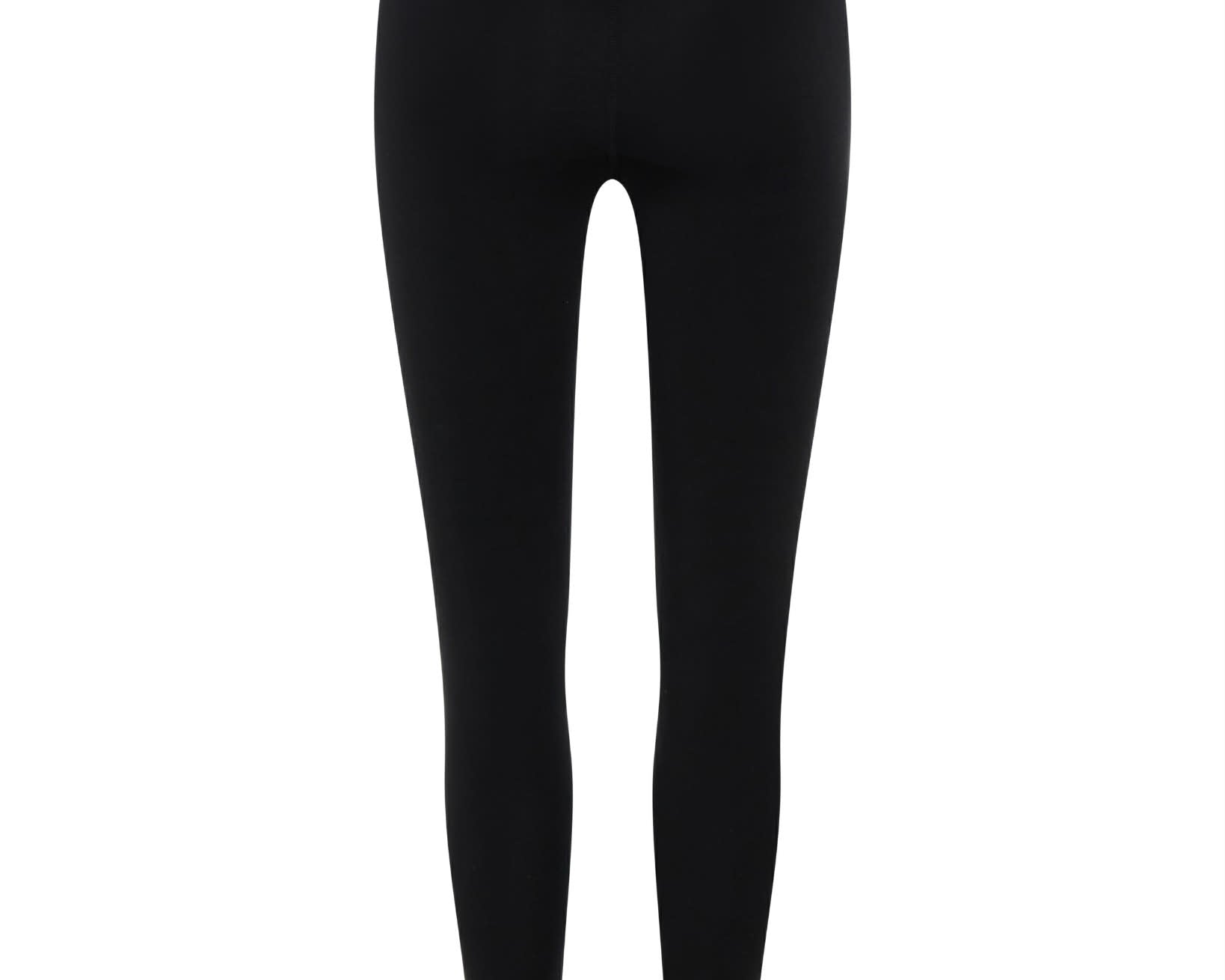 Black Merino Leggings: Back View