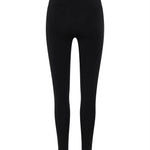 Black Merino Leggings: Back View